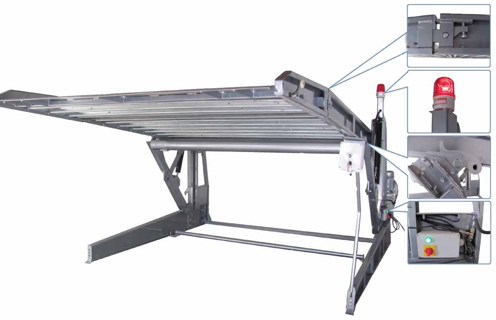 Tilt platform parking lift